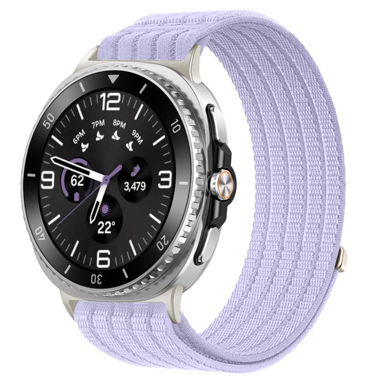 For Samsung Galaxy Watch8 / Watch8 Classic Cloud-Feel Breathable Nylon Woven Metal Head Watch Band