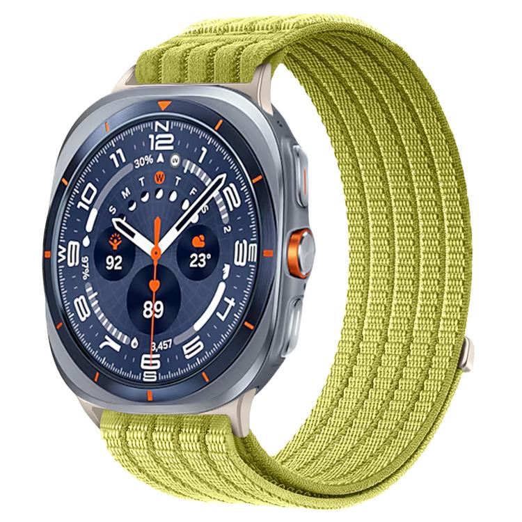 For Samsung Galaxy Watch Ultra 47mm / Ultra 2025 Cloud-Feel Breathable Nylon Woven Metal Head Watch Band