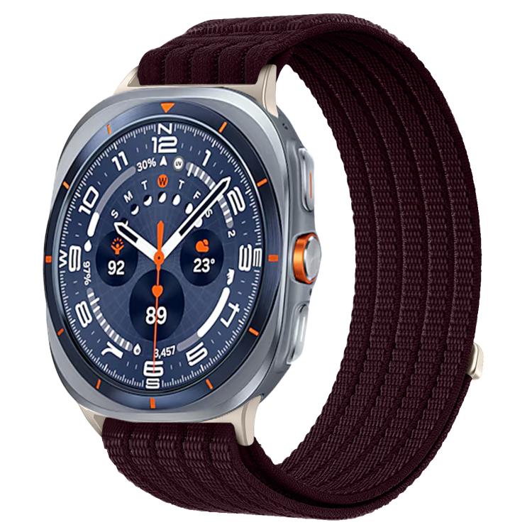 For Samsung Galaxy Watch Ultra 47mm / Ultra 2025 Cloud-Feel Breathable Nylon Woven Metal Head Watch Band