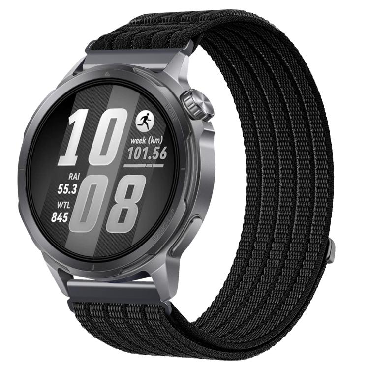 22mm Cloud-Feel Breathable Nylon Woven Metal Head Watch Band