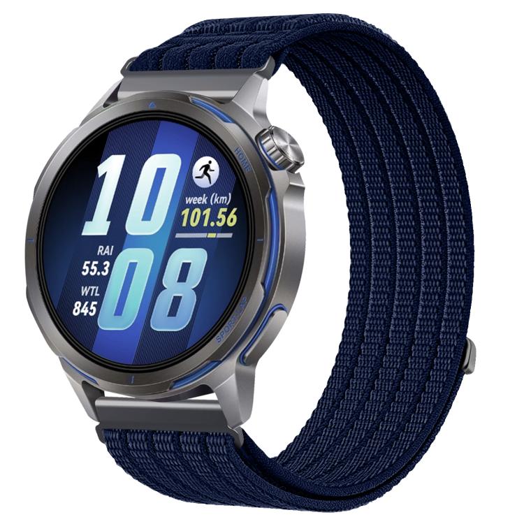 22mm Cloud-Feel Breathable Nylon Woven Metal Head Watch Band