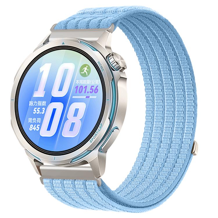 22mm Cloud-Feel Breathable Nylon Woven Metal Head Watch Band