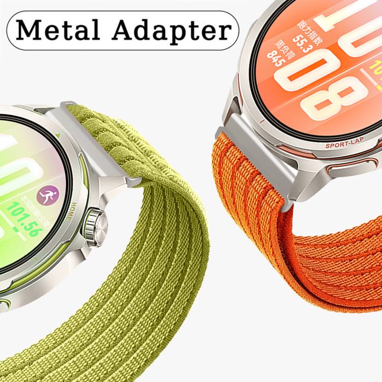 20mm Cloud-Feel Breathable Nylon Woven Metal Head Watch Band