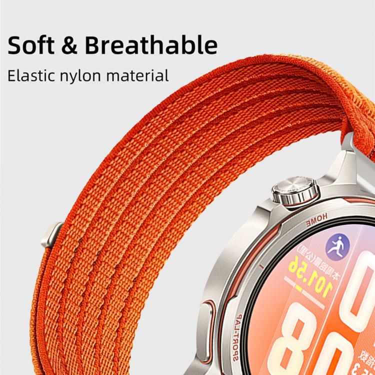 20mm Cloud-Feel Breathable Nylon Woven Metal Head Watch Band