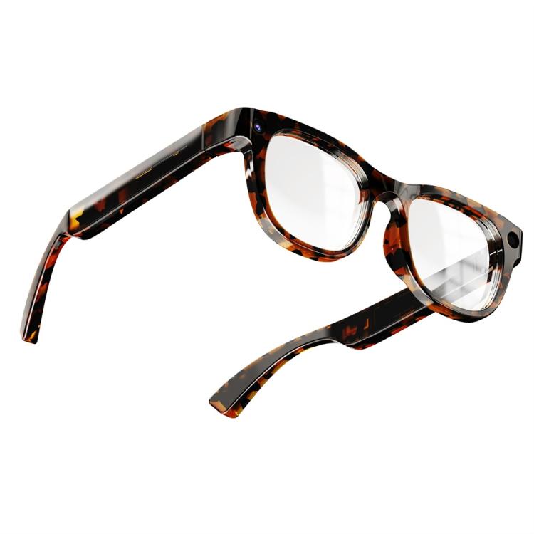 G600Pro 13MP AI Smart Glasses, Support Bluetooth Call / Intelligent Translation - Tortoiseshell Color