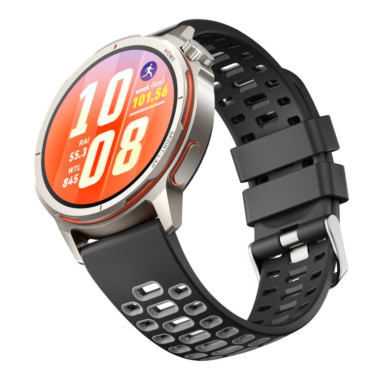 For Huawei Watch GT Runner 2 Two Color Perforated Silicone Watch Band
