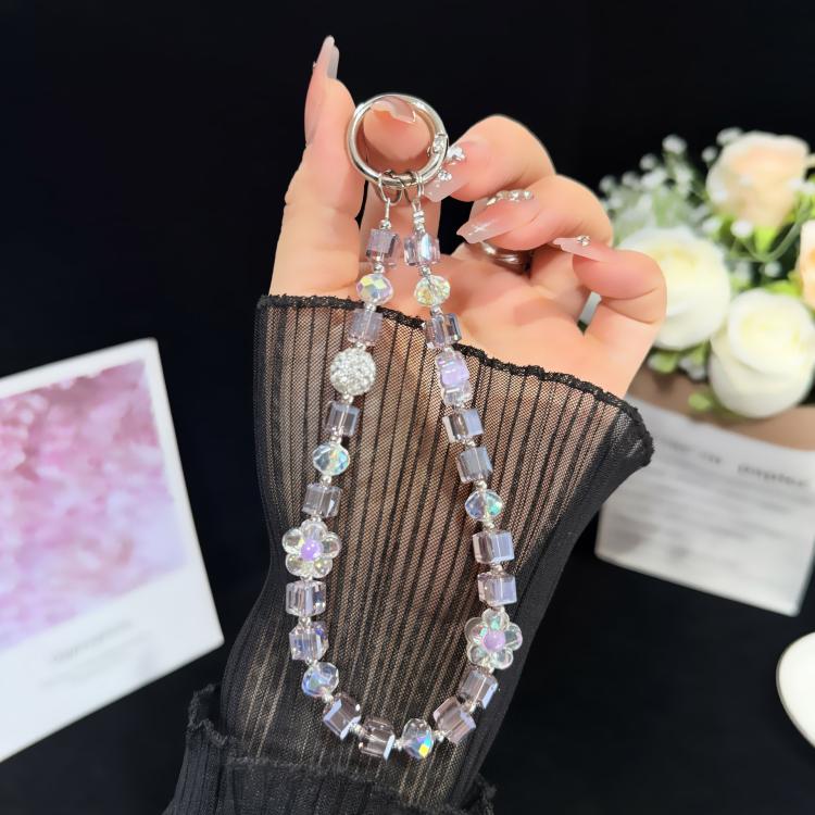 Sugar Cube Cut Surface Autumn Flower Mobile Phone Chain