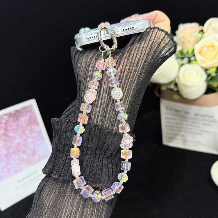 Sugar Cube Cut Surface Autumn Flower Mobile Phone Chain