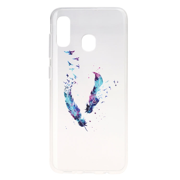 Stylish and Beautiful Pattern TPU Drop Protection Case for Galaxy A20E