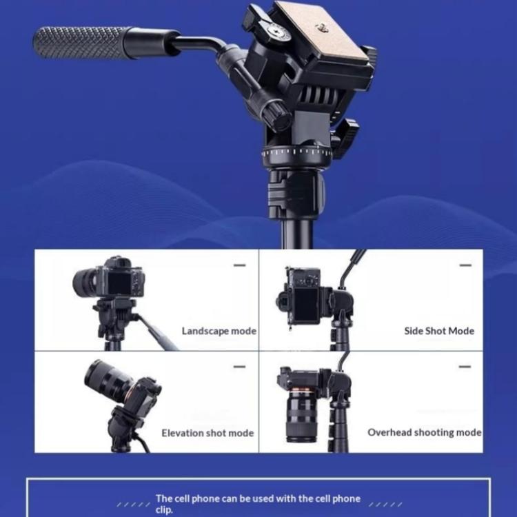 YUNTENG VCT-4000 For DSLR Phone Video 400cm Extended Professional Camera Tripod