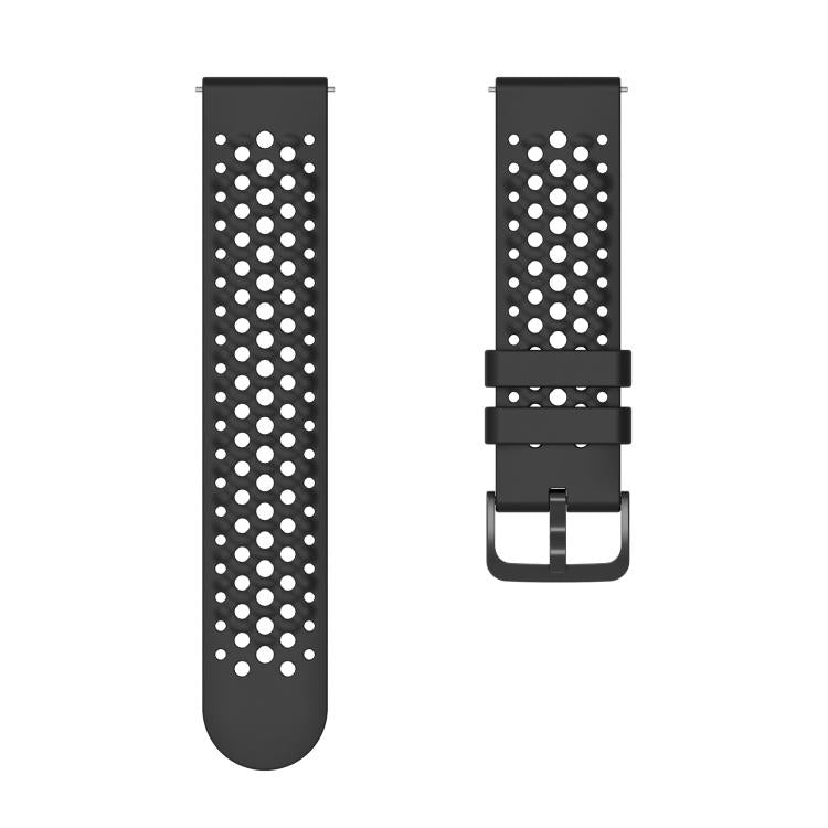 For Amazfit Active Max Silicone Soft Case and Solid Color Perforated Silicone Watch Band