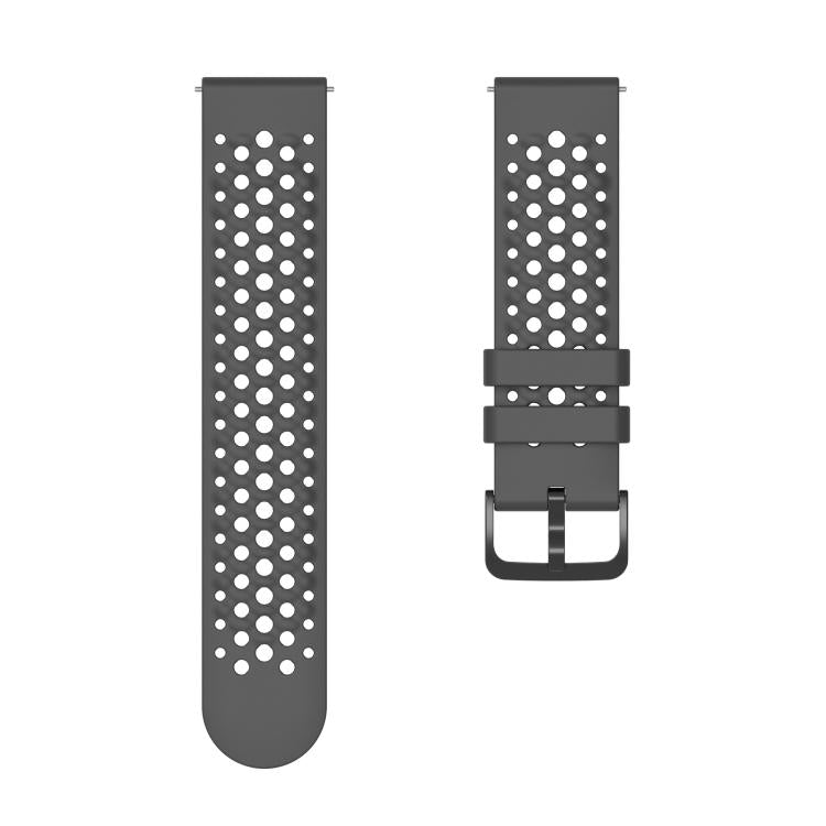 For Amazfit Active Max Silicone Soft Case and Solid Color Perforated Silicone Watch Band