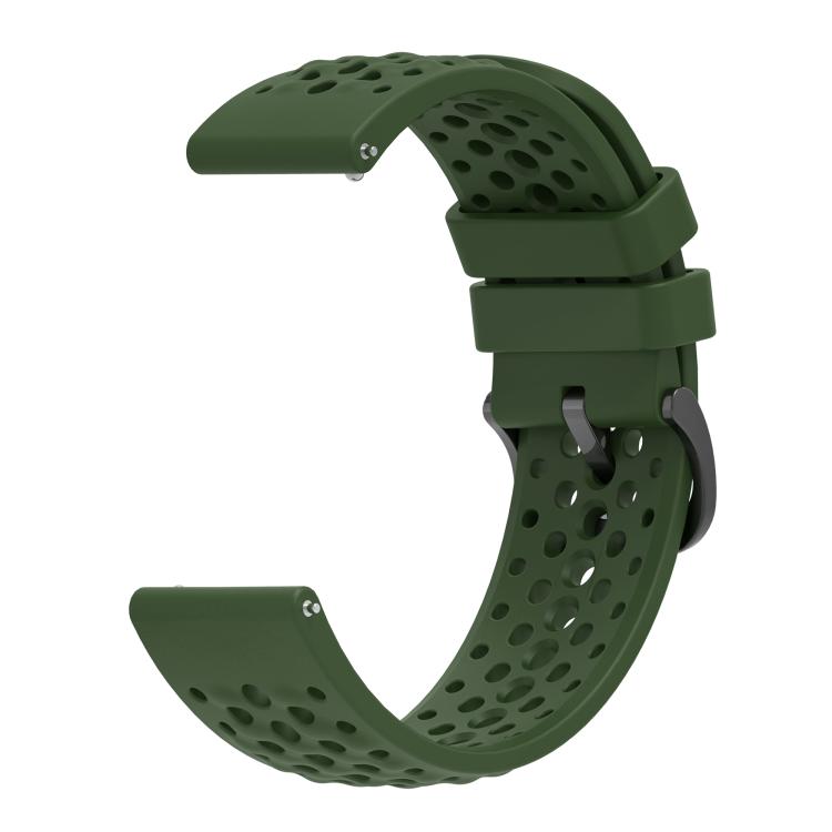 For Amazfit Active Max Silicone Soft Case and Solid Color Perforated Silicone Watch Band