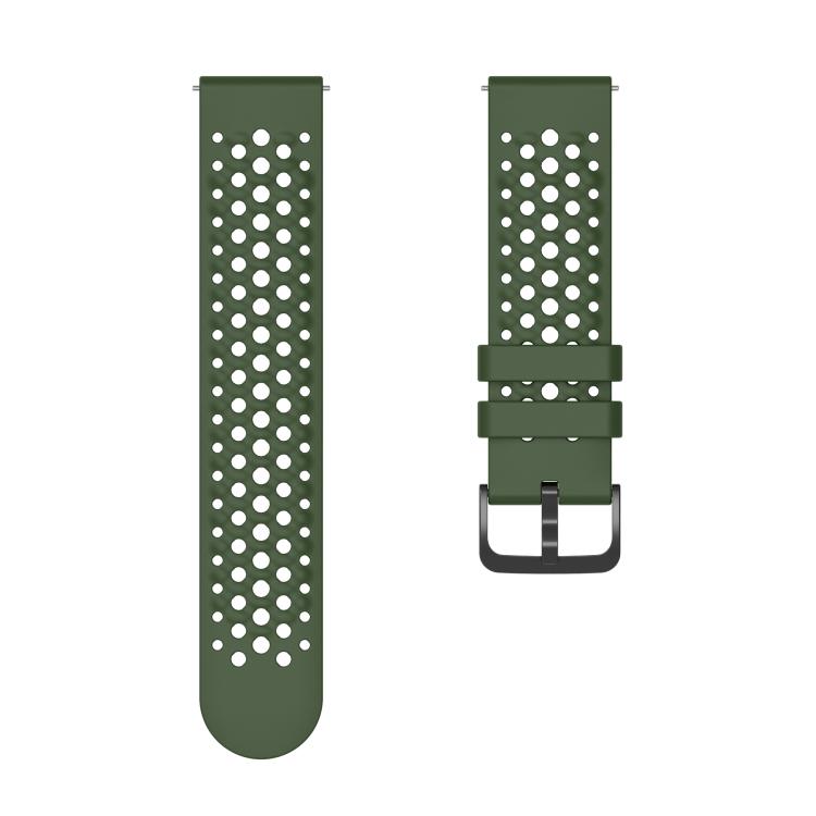 For Amazfit Active Max Silicone Soft Case and Solid Color Perforated Silicone Watch Band