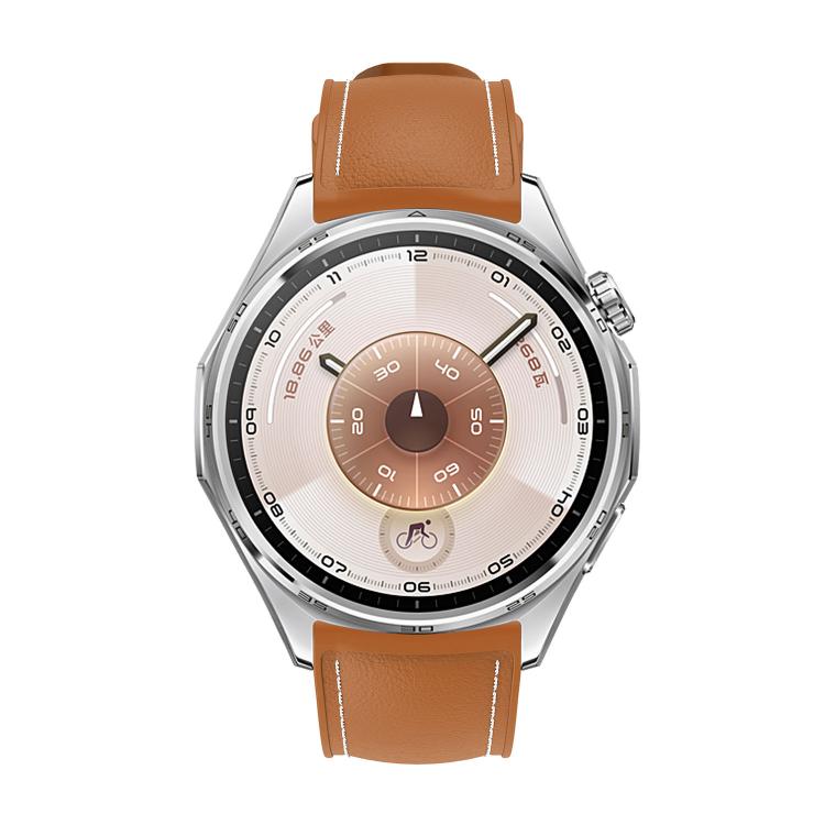22mm Stitched Silicone Hybrid Vegan Leather Watch Band