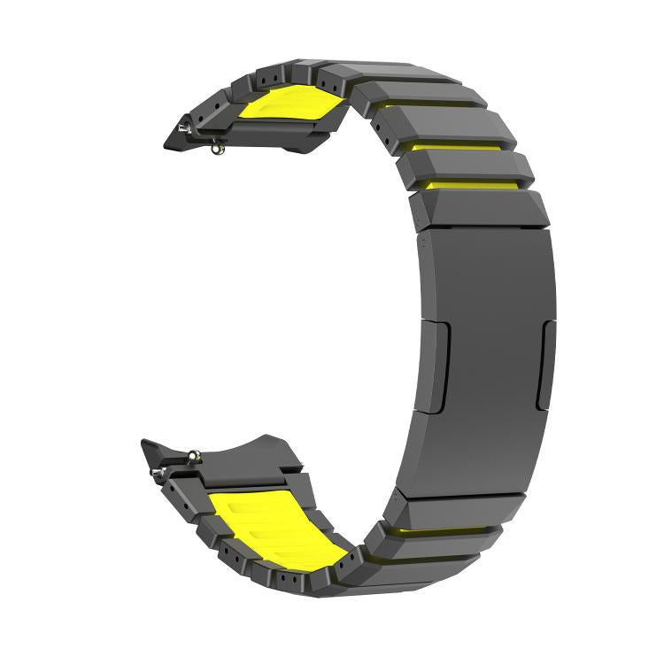 For Huawei Watch GT Runner 2 Press Folding Clasp Titanium Hybrid Silicone Watch Band