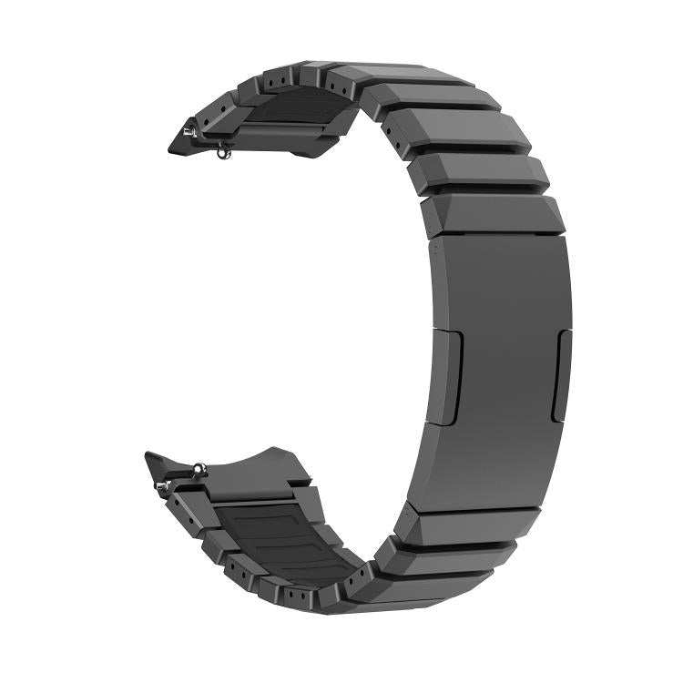 For Huawei Watch GT Runner 2 Press Folding Clasp Titanium Hybrid Silicone Watch Band