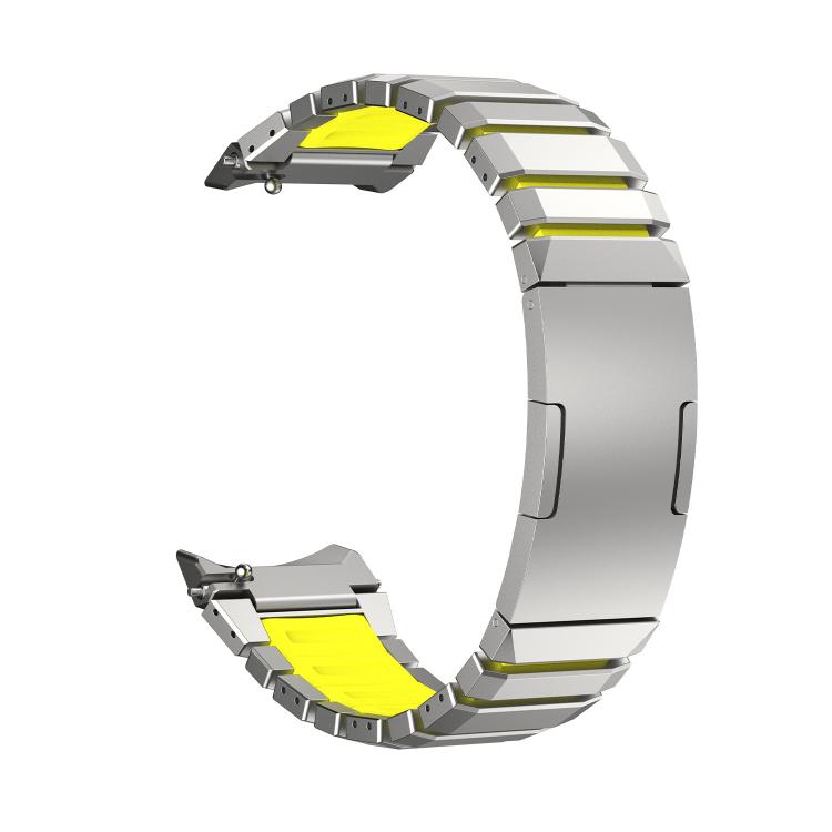 For Huawei Watch GT Runner 2 Press Folding Clasp Titanium Hybrid Silicone Watch Band