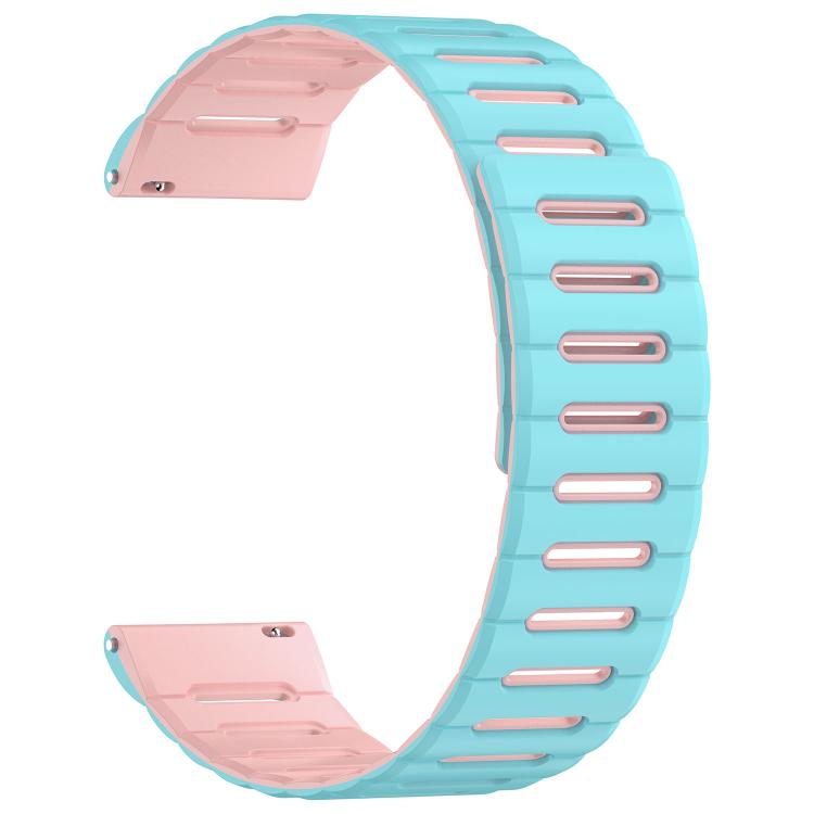 20mm Macaron Color Design Magnetic Silicone Watch Band