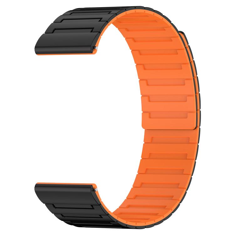 20mm Armor Textured Magnetic Silicone Watch Band