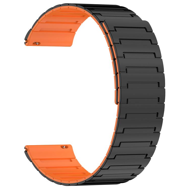 20mm Armor Textured Magnetic Silicone Watch Band