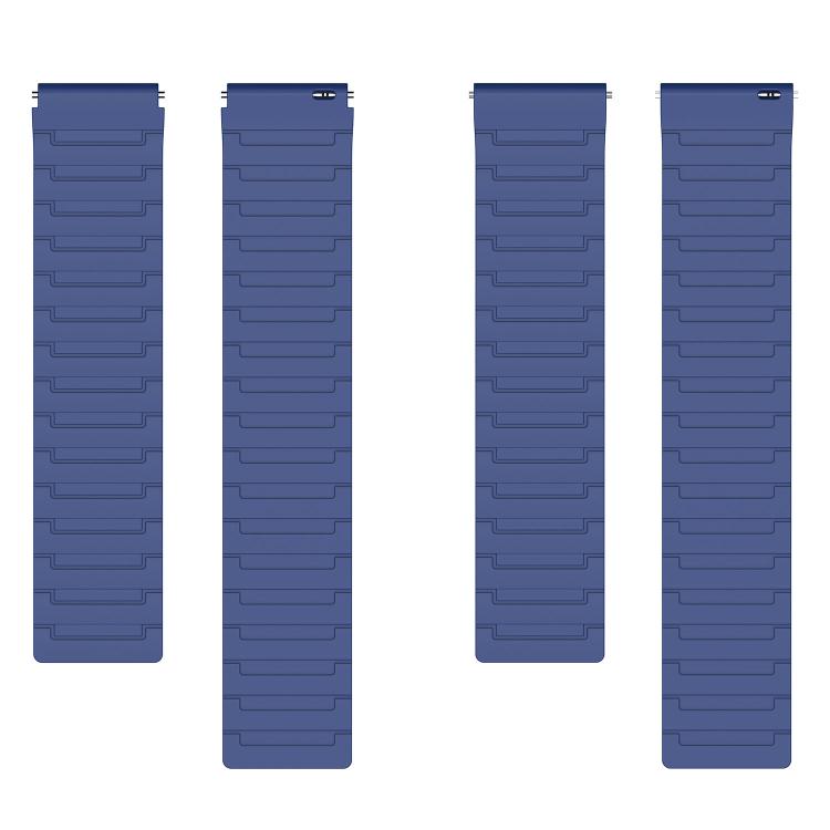 20mm Armor Textured Magnetic Silicone Watch Band