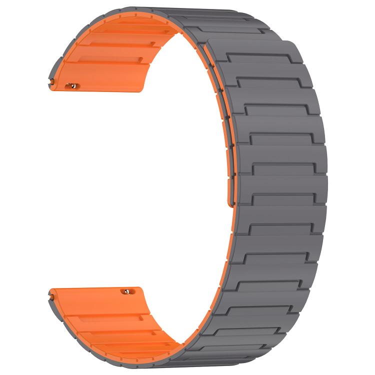 20mm Armor Textured Magnetic Silicone Watch Band