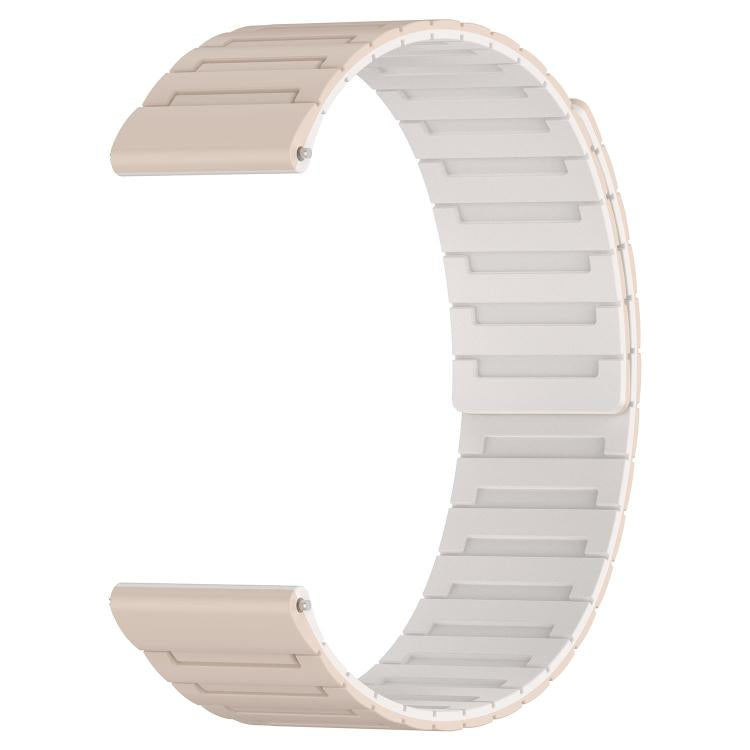 20mm Armor Textured Magnetic Silicone Watch Band