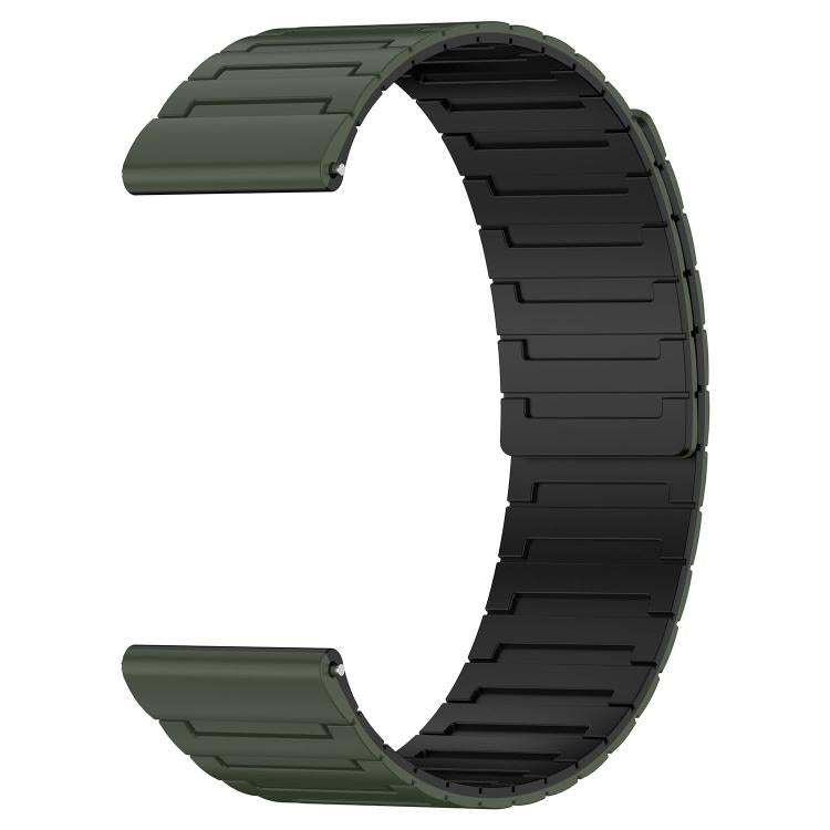 22mm Armor Textured Magnetic Silicone Watch Band