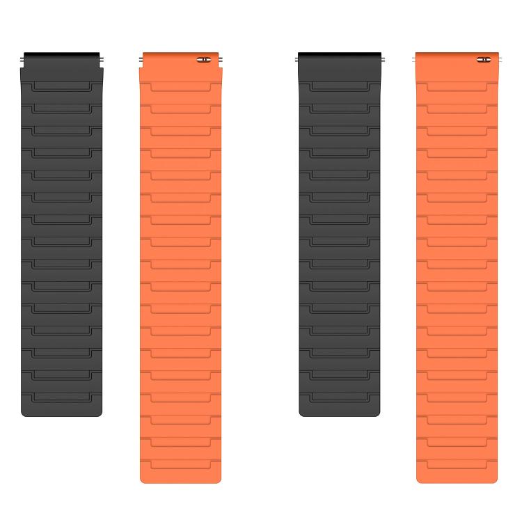 22mm Armor Textured Magnetic Silicone Watch Band