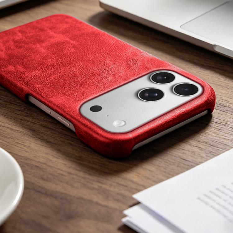 For iPhone 17 Pro Max Retro-skin Magnetic Vegan Leather Back Phone Case