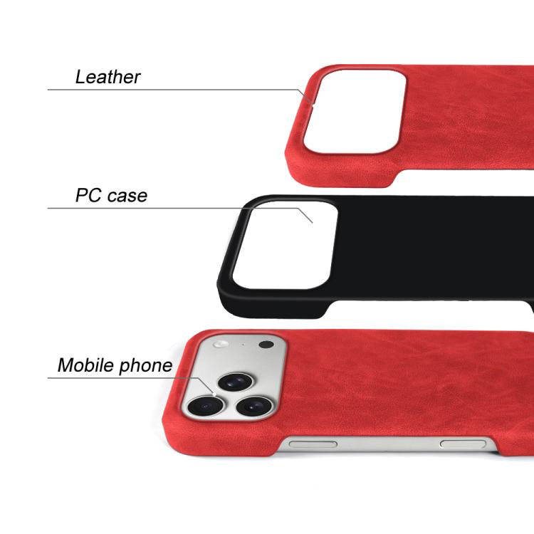 For iPhone 17 Pro Max Retro-skin Magnetic Vegan Leather Back Phone Case