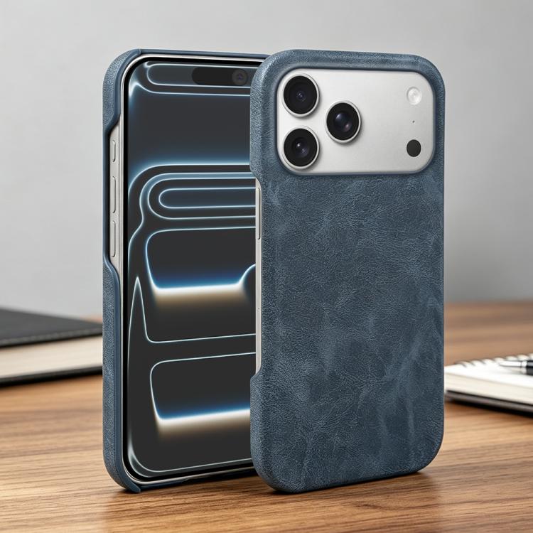For iPhone 17 Pro Max Retro-skin Magnetic Vegan Leather Back Phone Case