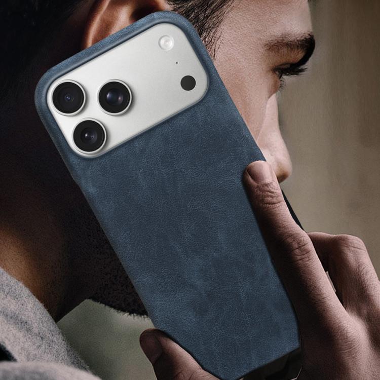 For iPhone 17 Pro Max Retro-skin Magnetic Vegan Leather Back Phone Case