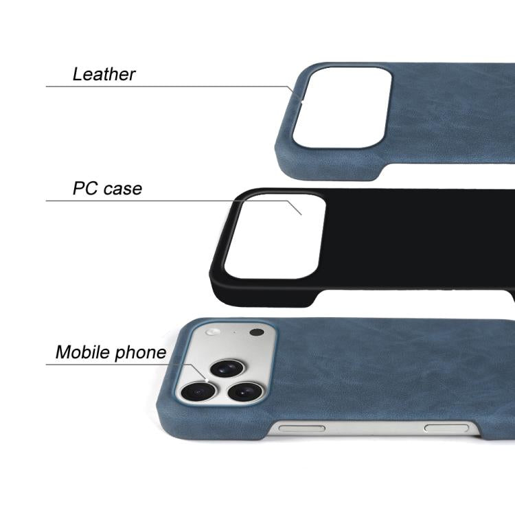 For iPhone 17 Pro Max Retro-skin Magnetic Vegan Leather Back Phone Case