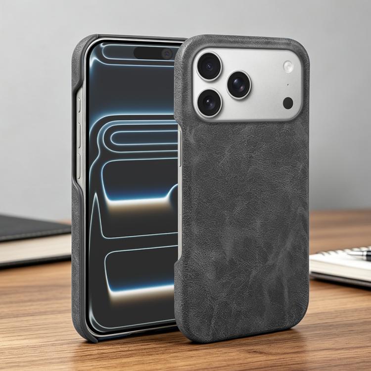 For iPhone 17 Pro Max Retro-skin Magnetic Vegan Leather Back Phone Case