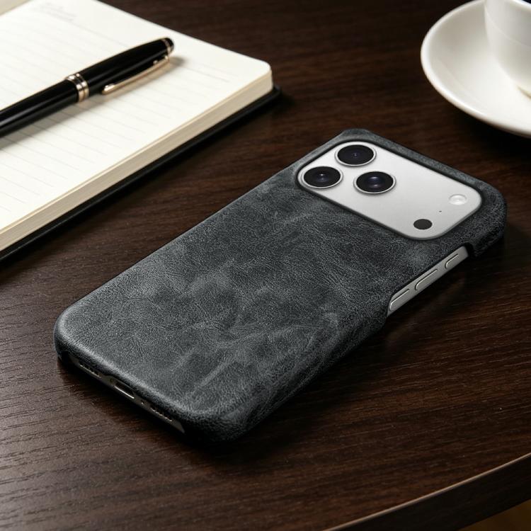 For iPhone 17 Pro Retro-skin Magnetic Vegan Leather Back Phone Case