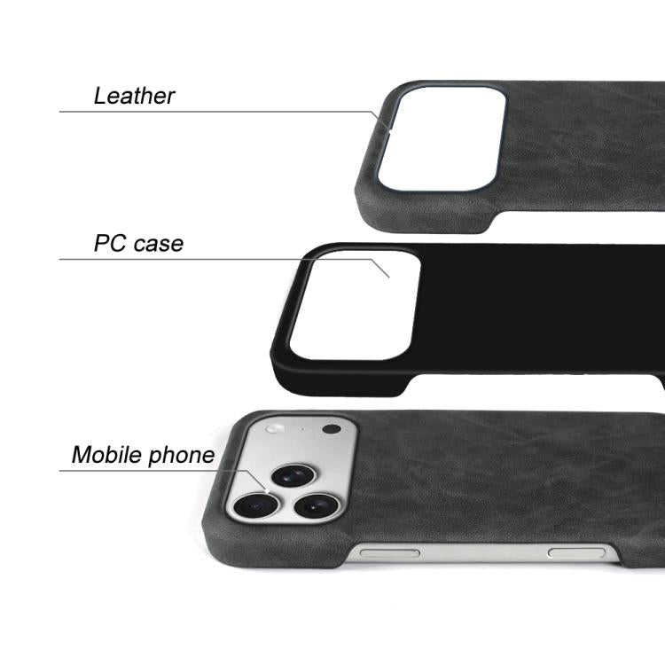 For iPhone 17 Pro Retro-skin Magnetic Vegan Leather Back Phone Case