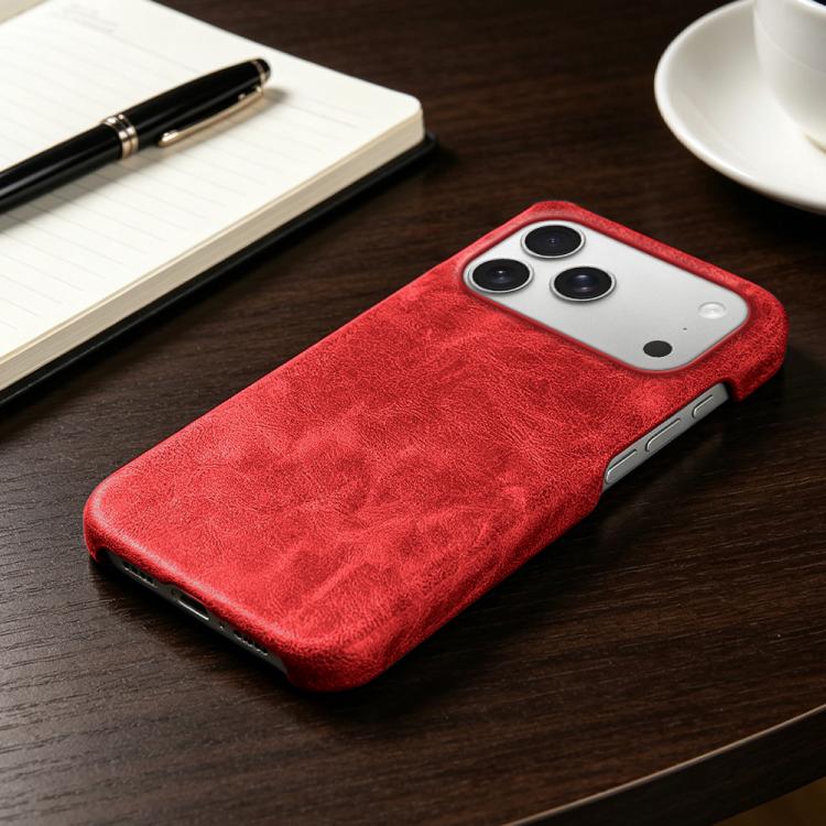 For iPhone 17 Pro Retro-skin Magnetic Vegan Leather Back Phone Case