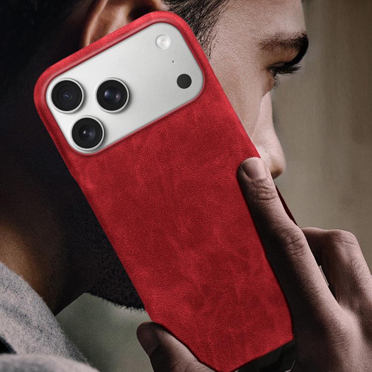 For iPhone 17 Pro Retro-skin Magnetic Vegan Leather Back Phone Case