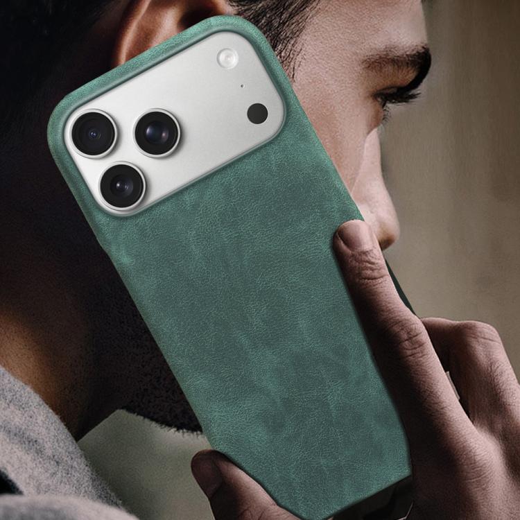 For iPhone 17 Pro Retro-skin Magnetic Vegan Leather Back Phone Case