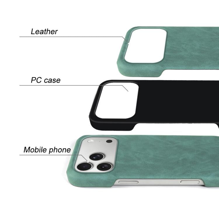 For iPhone 17 Pro Retro-skin Magnetic Vegan Leather Back Phone Case