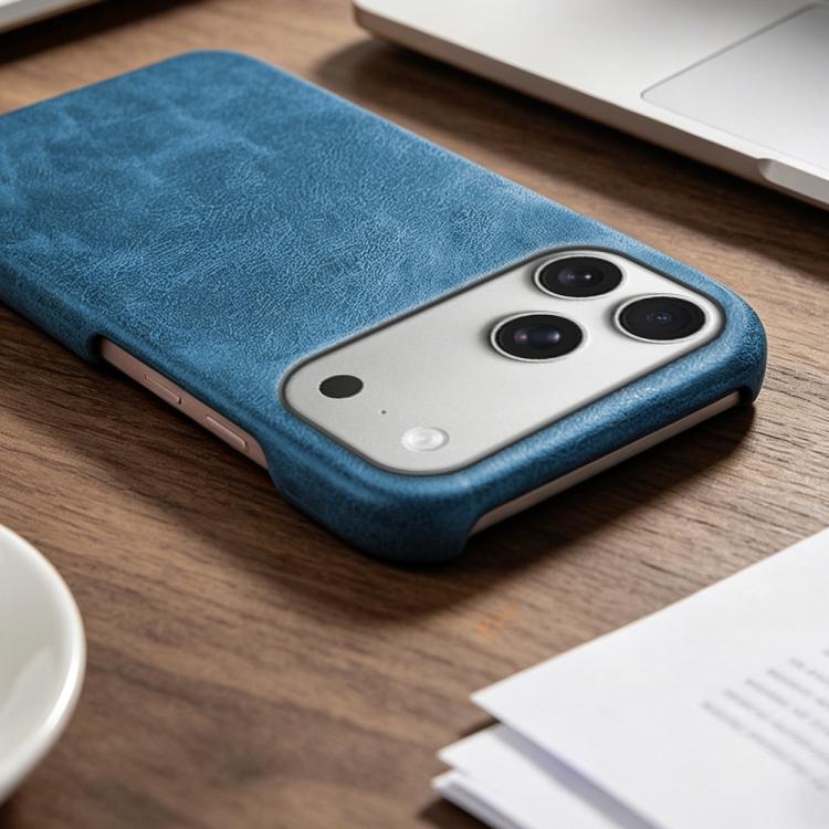 For iPhone 17 Pro Retro-skin Magnetic Vegan Leather Back Phone Case
