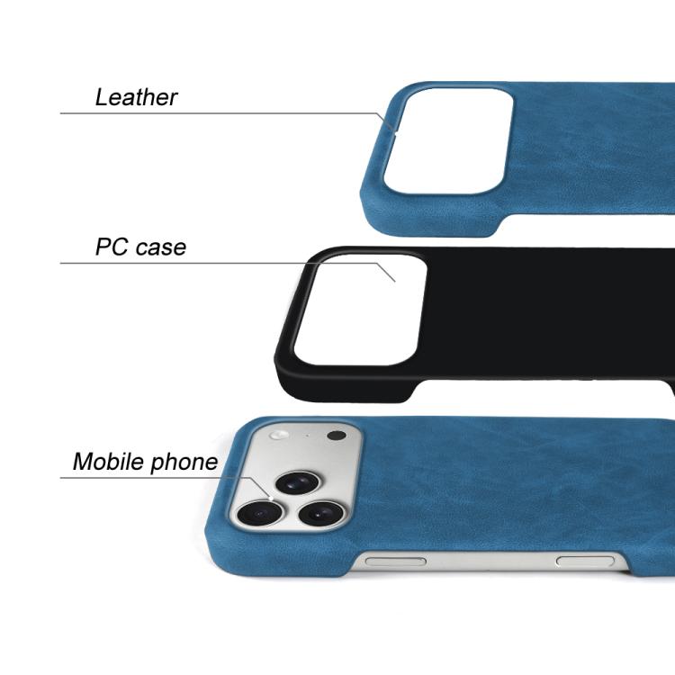 For iPhone 17 Pro Retro-skin Magnetic Vegan Leather Back Phone Case