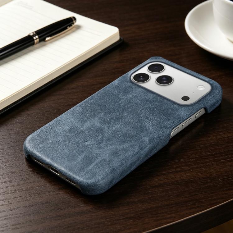 For iPhone 17 Pro Retro-skin Magnetic Vegan Leather Back Phone Case