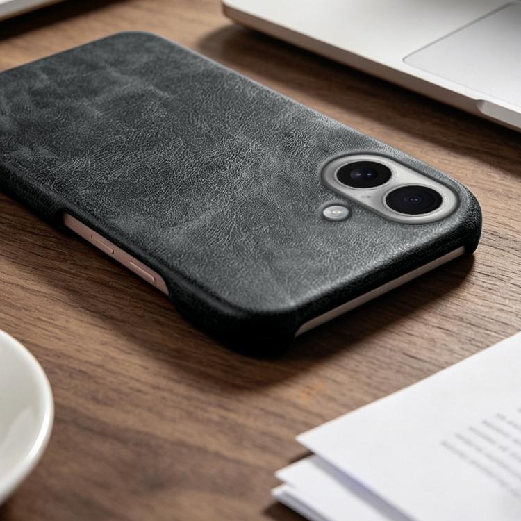 For iPhone 17 Retro-skin Magnetic Vegan Leather Back Phone Case