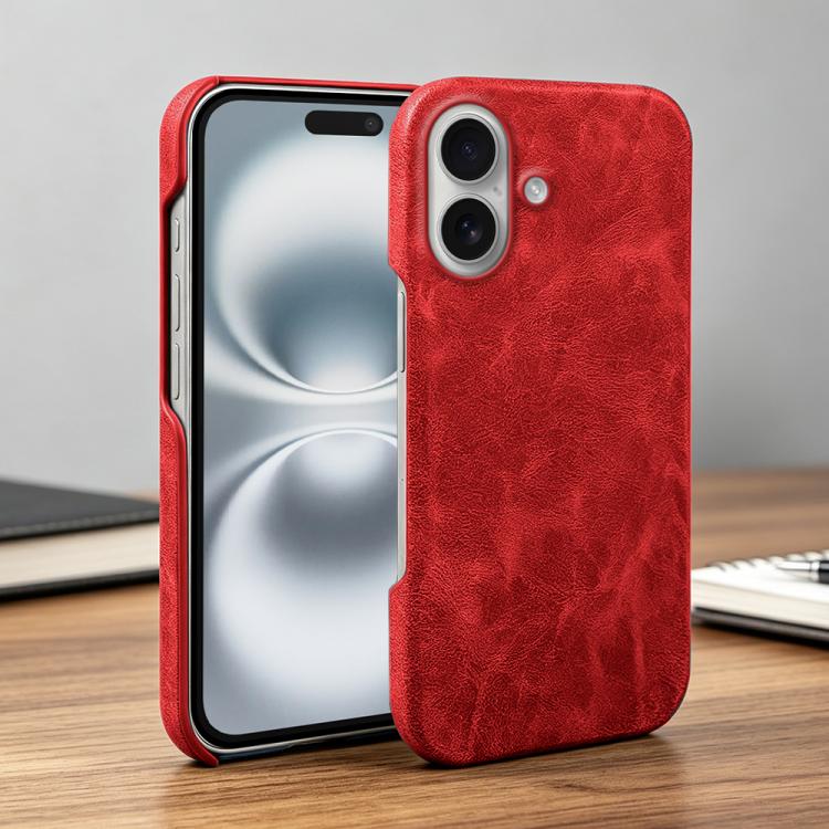 For iPhone 17 Retro-skin Magnetic Vegan Leather Back Phone Case