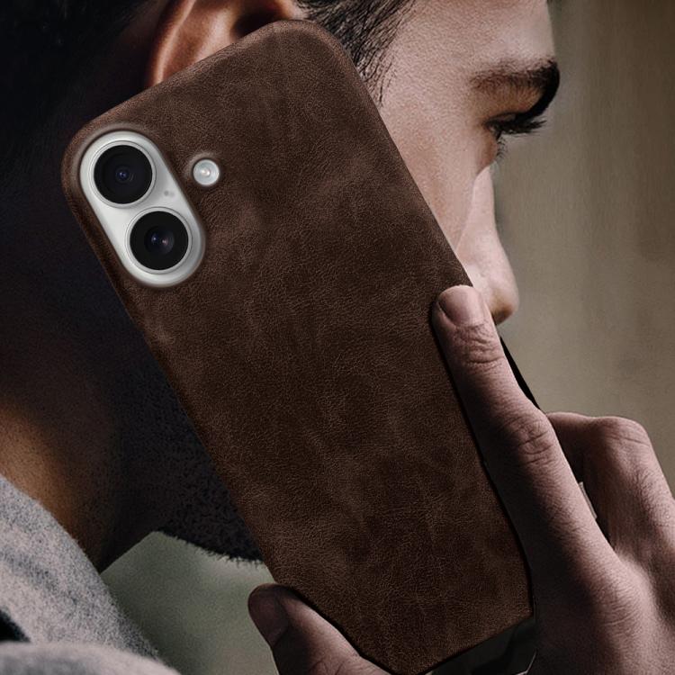 For iPhone 17 Retro-skin Magnetic Vegan Leather Back Phone Case