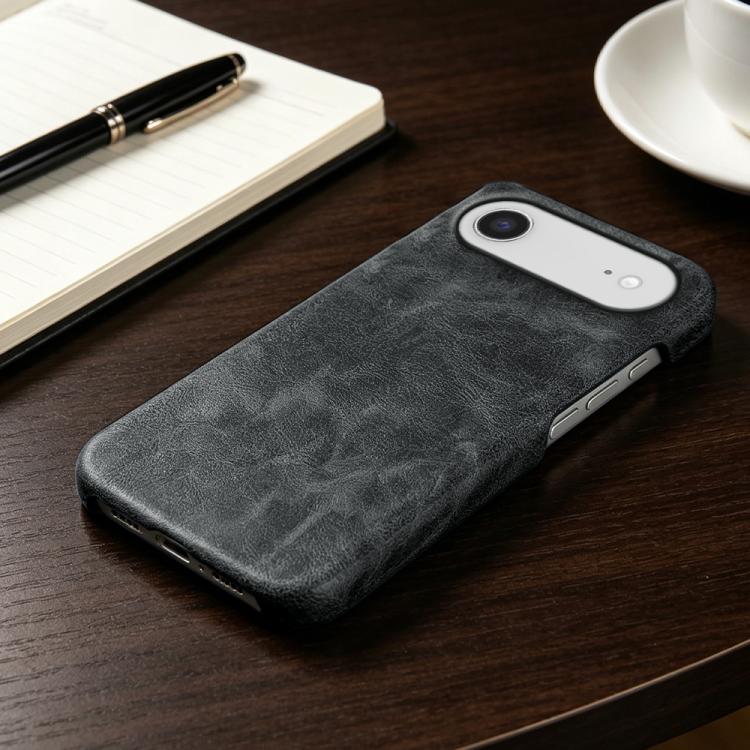 For iPhone Air Retro-skin Magnetic Vegan Leather Back Phone Case