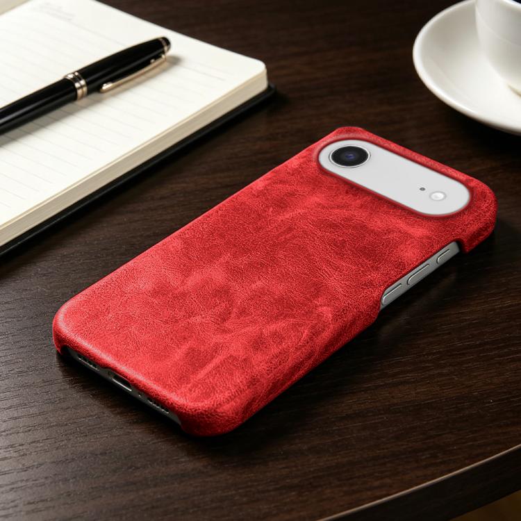 For iPhone Air Retro-skin Magnetic Vegan Leather Back Phone Case